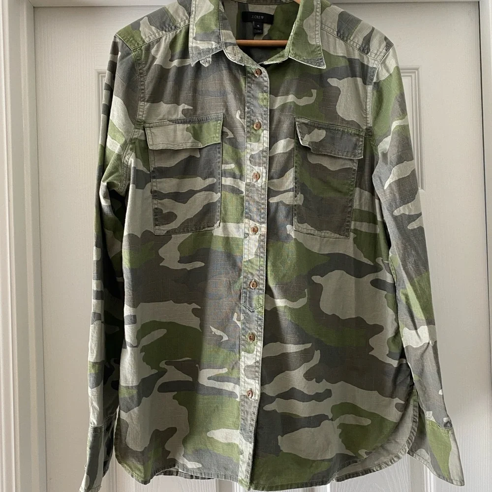 J. Crew Classic Camouflage Men's Button-Down Shirt